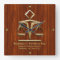 Golden Scales of Justice on Cherry (Personalized)