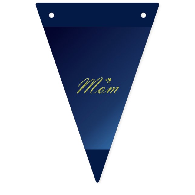 golden scripture, congratulations to mothers bunting flags (Sixth Flag)