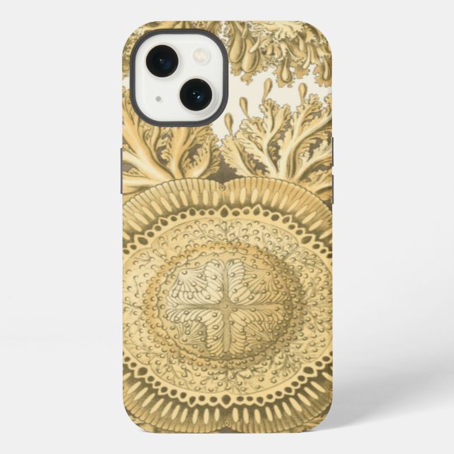 Golden Sea Creatures iPhone Case (Back)