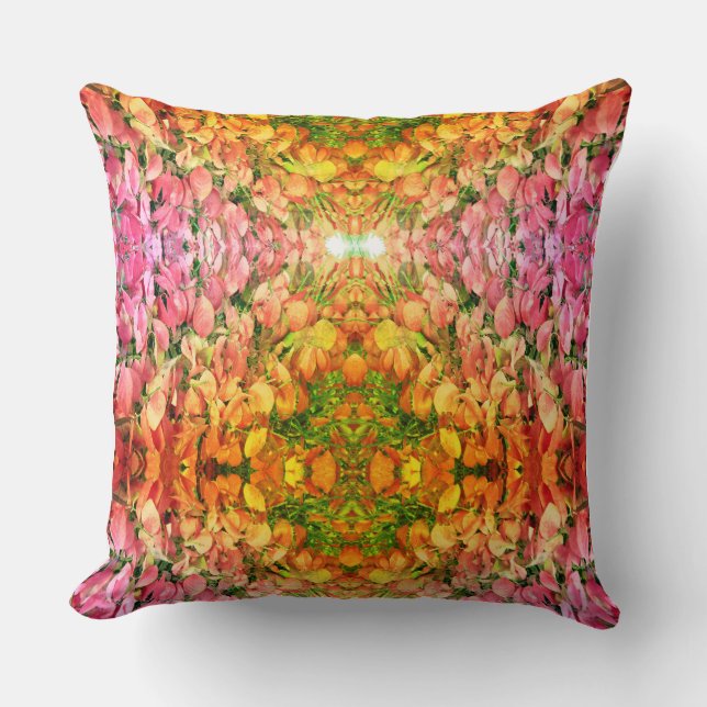 Golden Season Gift Wrap 3 Throw Pillow (Front)