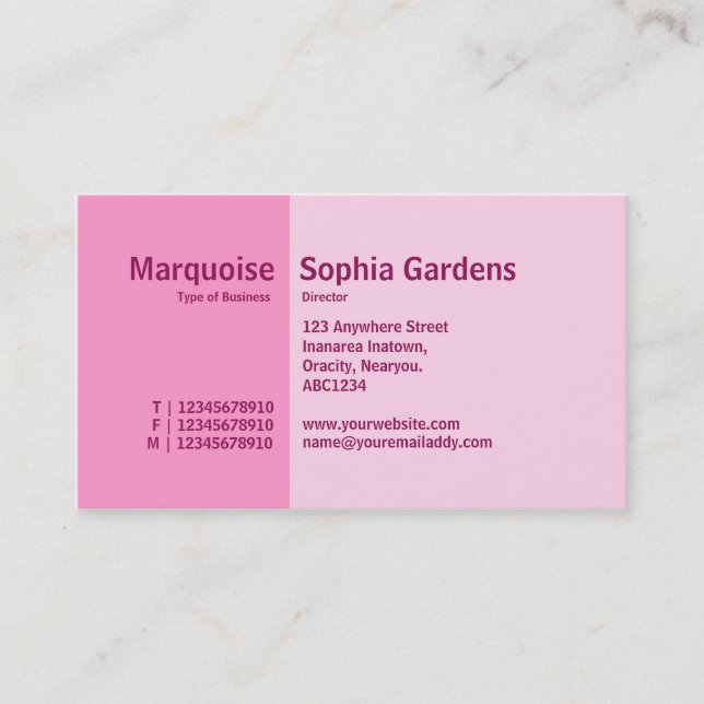 Golden Section 03 Business Card (Front)