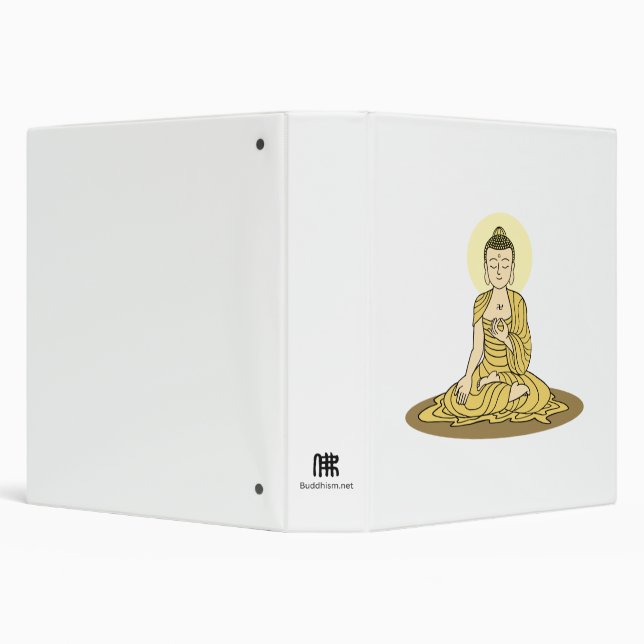 Golden Serenity Bouddha Avery Classeur (Arrière-plan)