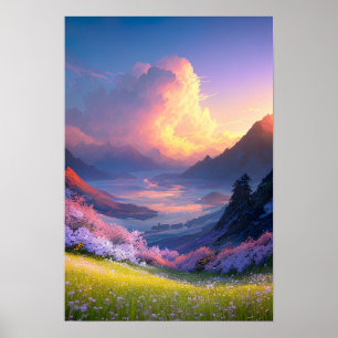 Golden Serenity Poster