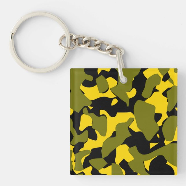Golden Shadow Camo Keychain (Front)