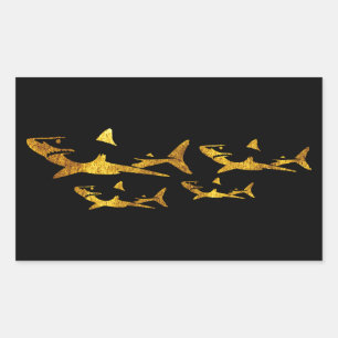 Golden Sharks Sticker