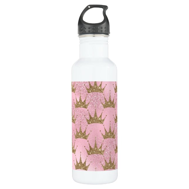 Golden Shining Crown  710 Ml Water Bottle (Front)