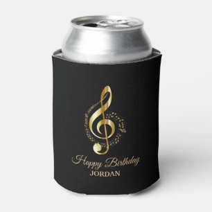 Golden Shiny Clef Can Cooler