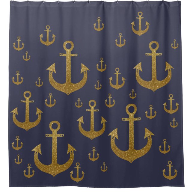 golden ship anchors (sea inspired pattern) (Front)