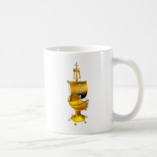 golden ship coffee mug