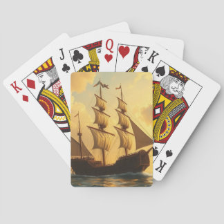 Golden Ship Playing Cards
