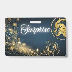 Golden Shooting Star Surprise Badge