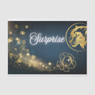 Golden Shooting Star Surprise Tissue Paper