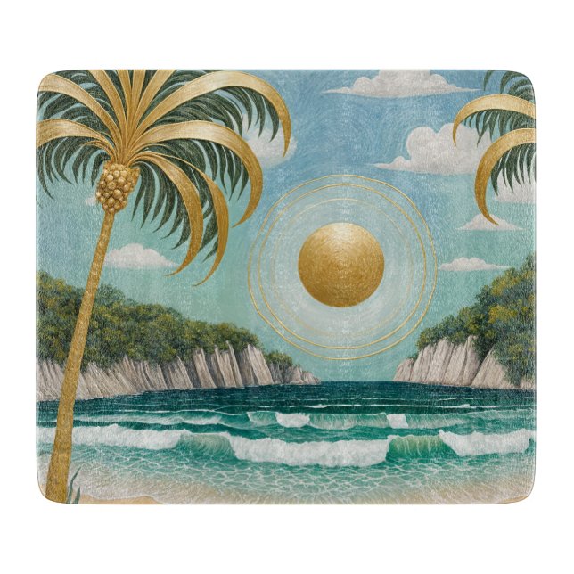 Golden Shores Cutting Board (Front)
