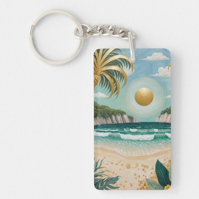 Golden Shores Keychain (Front)