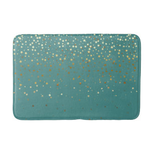 Golden shower of Stars Bath Mat