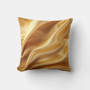 Golden Silk Elegance Pillow