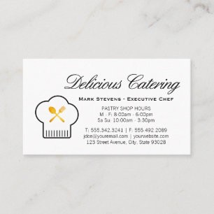 Golden Silverware   Culinary Master Business Card