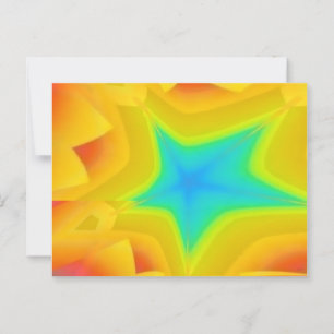 Golden Skies - Ken Gage Abstract Art Postcard