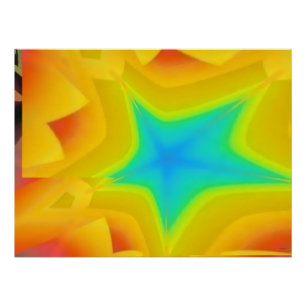 Golden Skies - Ken Gauge Abstract Art Poster