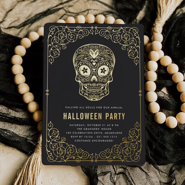 Golden Skull Halloween Party (Creator Uploaded)