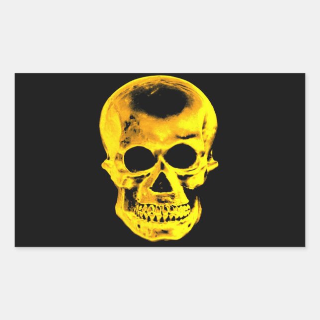 Golden Skull Sticker (Front)