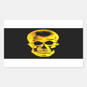 Golden Skull Sticker