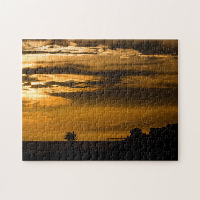 Golden Sky Jigsaw Puzzle (Horizontal)