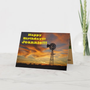 Golden Sky Sunset Greeting Card