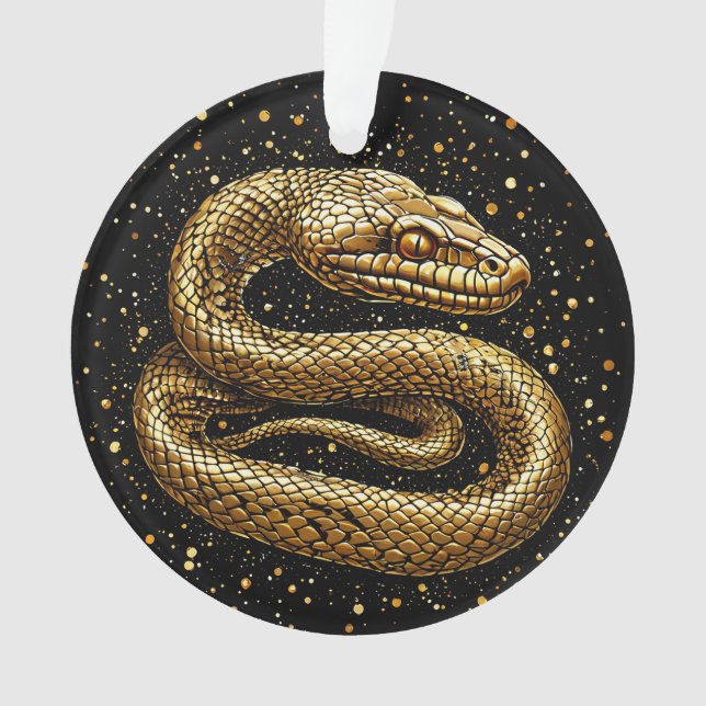 Golden snake ornament (Front)