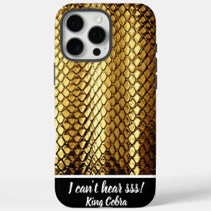 Golden snake skins glisten in sunlight iPhone 16 pro max case