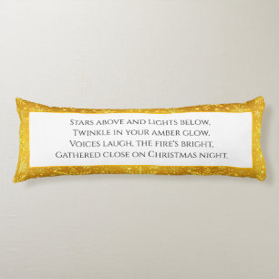 Golden Snow Body Pillow