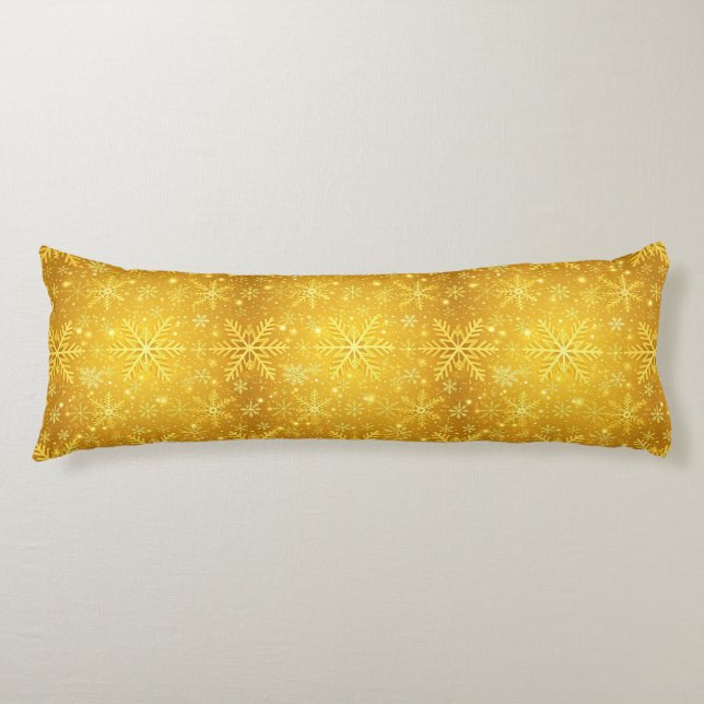 Golden Snow Body Pillow (Front)