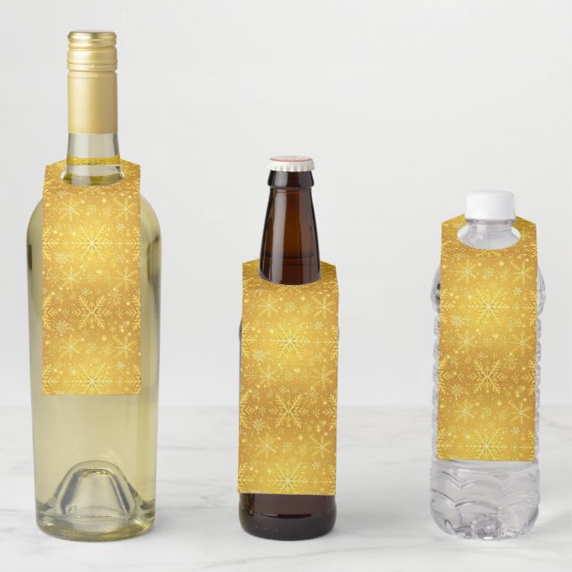 Golden Snow Bottle Tag (In Situ)