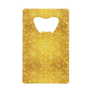 Golden Snow Credit Card Bottle Opener