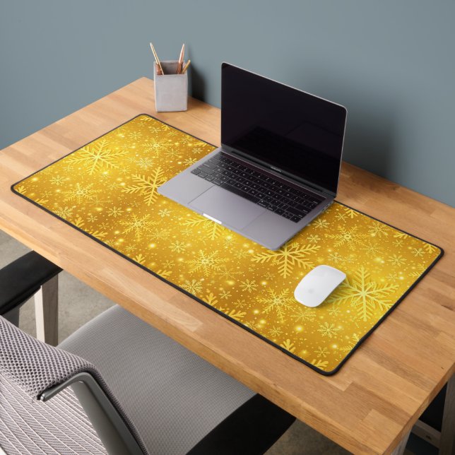 Golden Snow Desk Mat (Office 2)