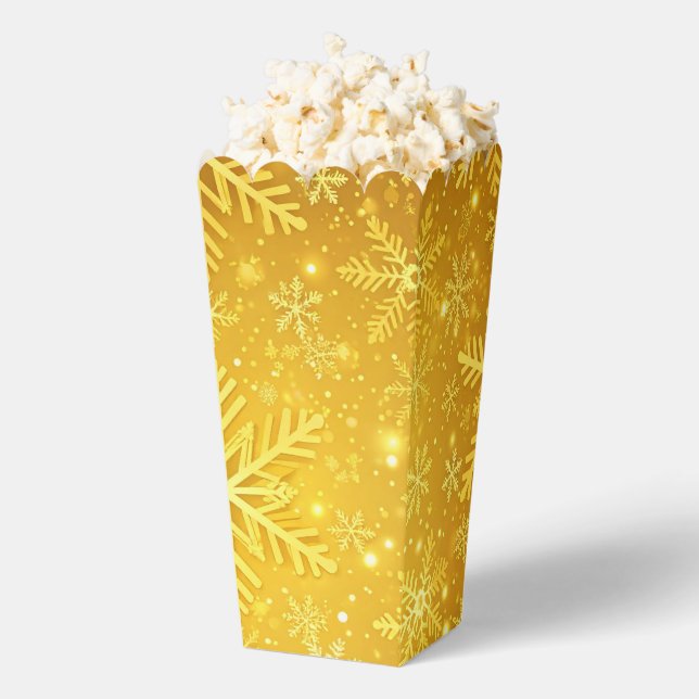 Golden Snow Favor Box (Popped)