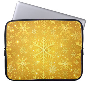 Golden Snow Laptop Sleeve