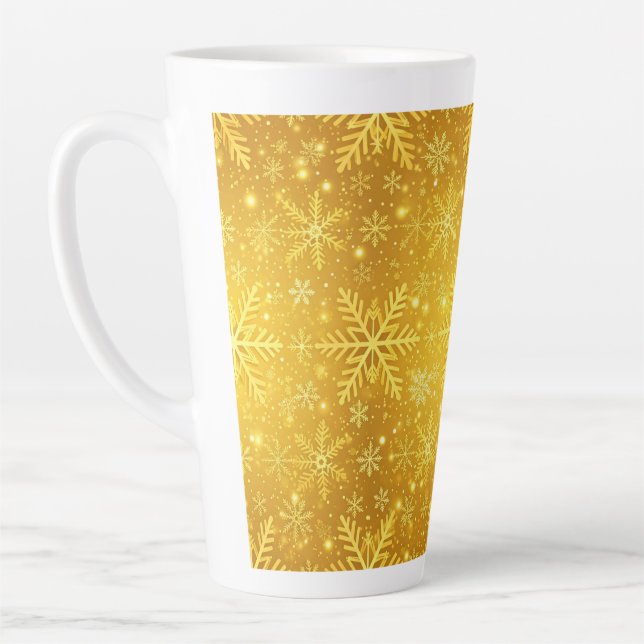 Golden Snow Latte Mug (Left)