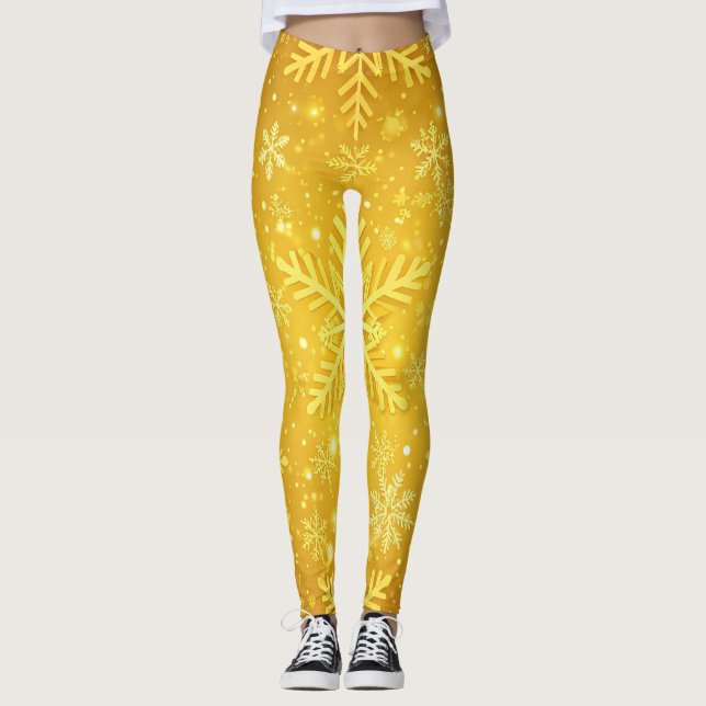 Golden Snow Leggings (Front)