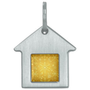 Golden Snow Pet ID Tag
