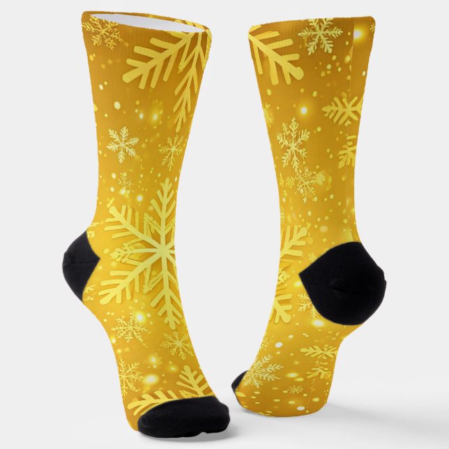 Golden Snow Socks (Angled)