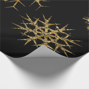 Golden Snow Treasures 15 feet of Wrapping Paper