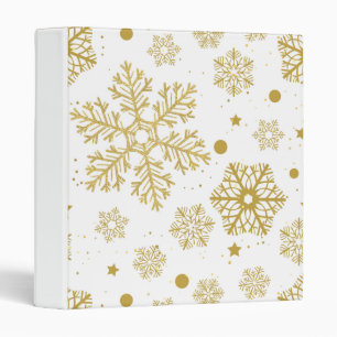 Golden snowflakes binder