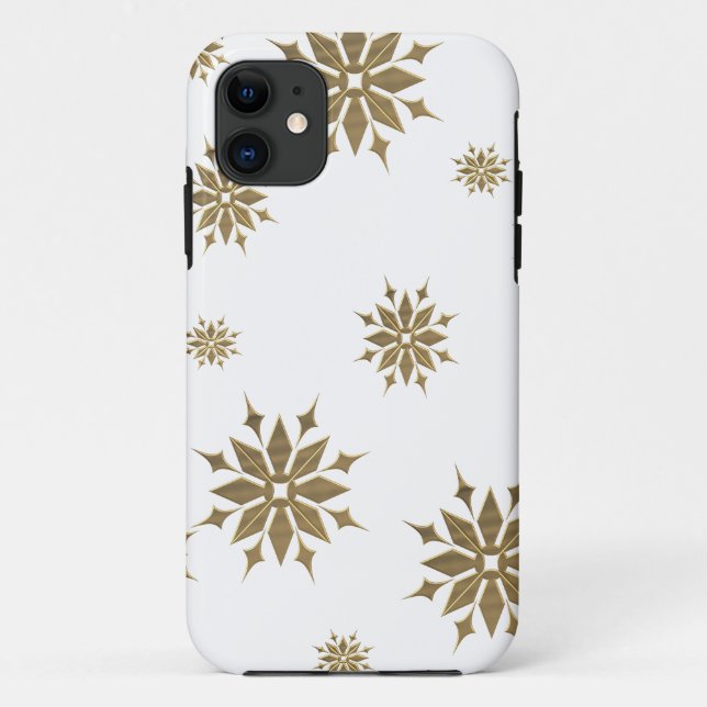 Golden snowflakes Case-Mate iPhone case (Back)