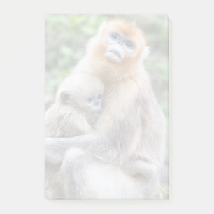 Golden Snub-Nosed Monkey with Baby Post-it Notes