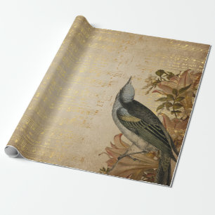 Golden Song Music Matte Wrapping Paper
