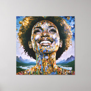 "Golden Soul, Infinite Skies" Canvas Print