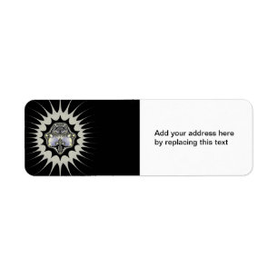 Golden Space Custom Return Address Label