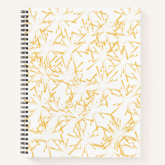 Golden Sparks Spiral Notebook