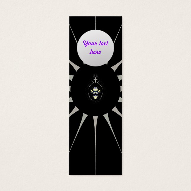 Golden Spider Custom Bookmark (Front)
